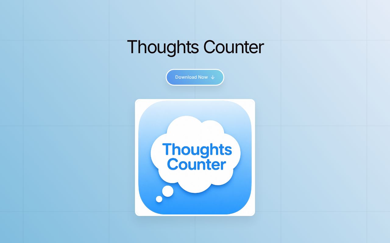 Thoughts Counter — 官网预览图